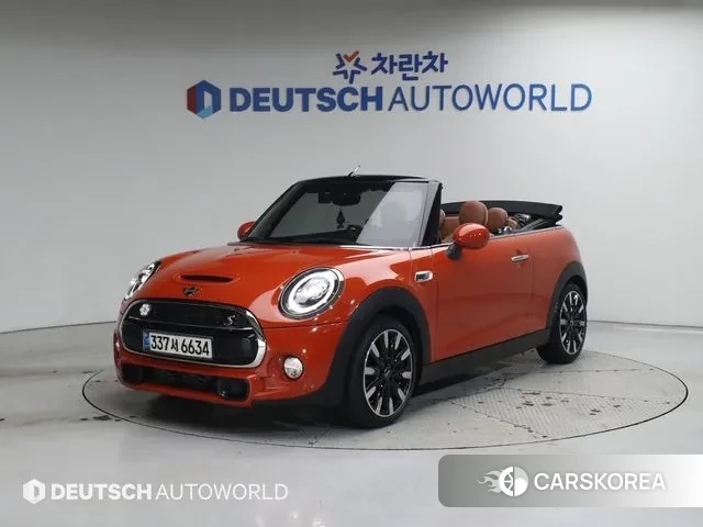 Mini Cooper S Convertible 2018 Оранжевый из Кореи