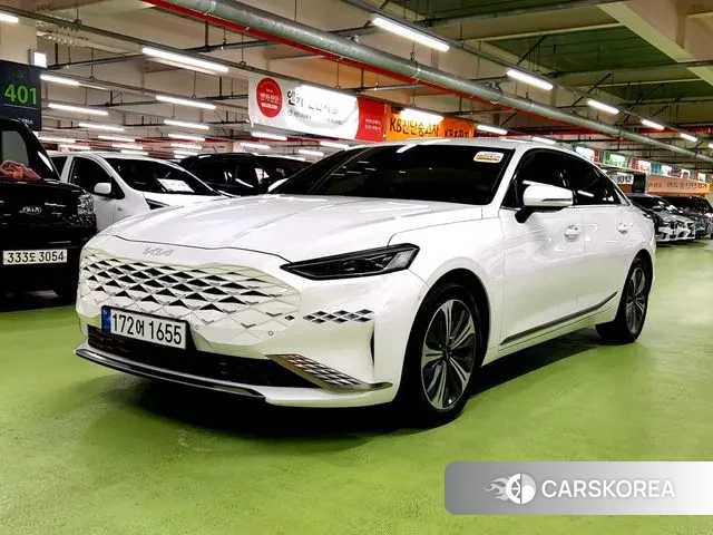 Kia K8 Hybrid 2023 Белый из Кореи