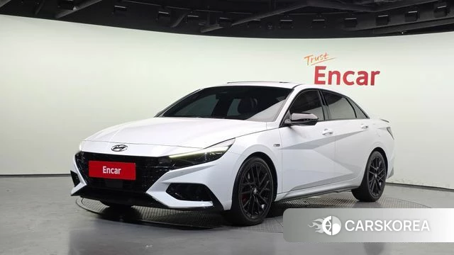 Hyundai Avante (CN7) 2021 Белый из Кореи