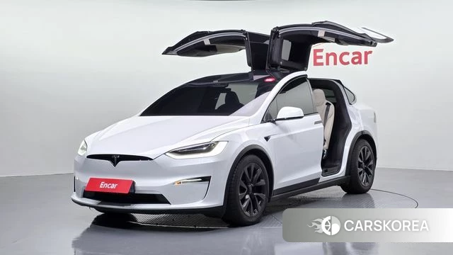 Tesla Model X 2023 Белый из Кореи