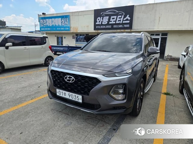 Hyundai Santa Fe TM 2018 Серебряный двухцветный из Кореи