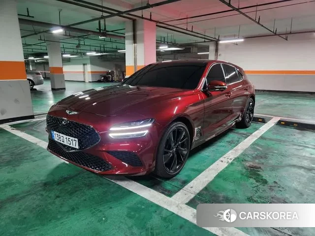 Genesis The New G70 Shooting Brake 2024 Красный из Кореи