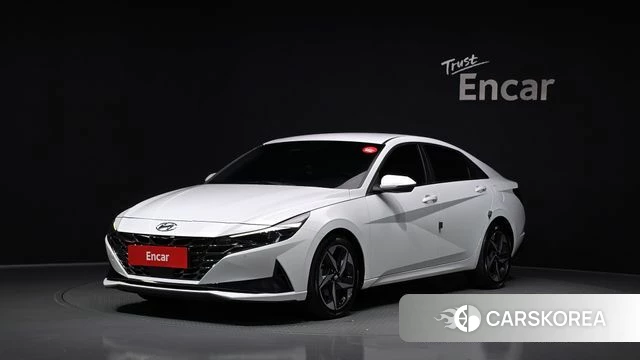 Hyundai Avante Hybrid (CN7) 2022 Белый из Кореи