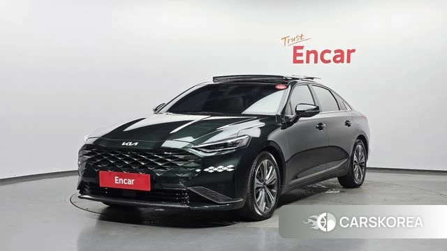 Kia K8 Hybrid 2021 Темно-зеленый из Кореи