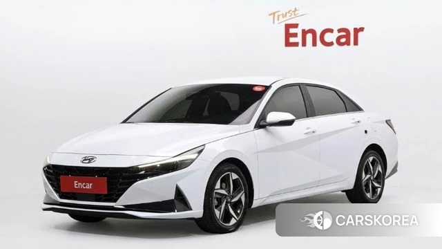 Hyundai Avante (CN7) 2022 Белый из Кореи