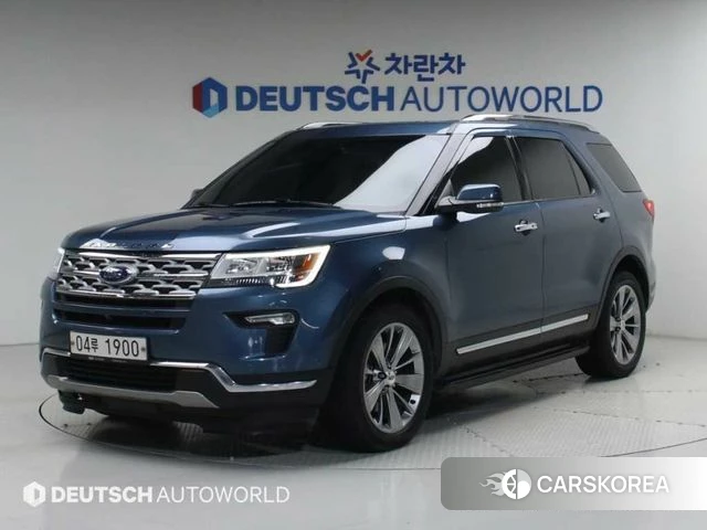Ford Explorer 2018 Синий из Кореи