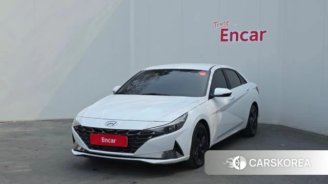 Hyundai Avante Hybrid (CN7) 2022 Белый из Кореи