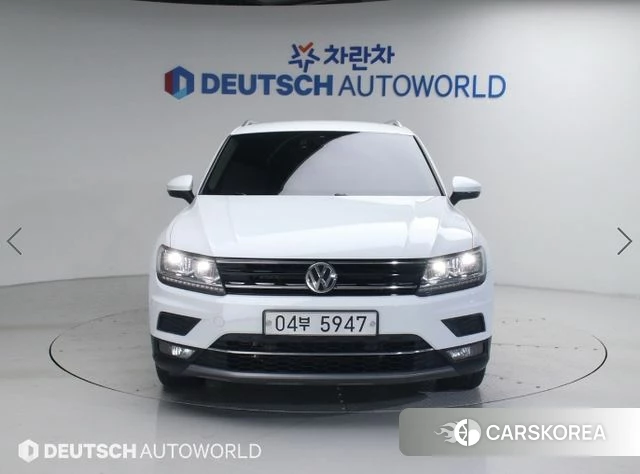 Volkswagen Tiguan second Generation 2018 Белый из Кореи
