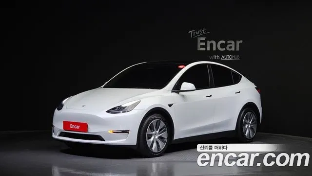 Tesla Model Y 2021 Белый из Кореи