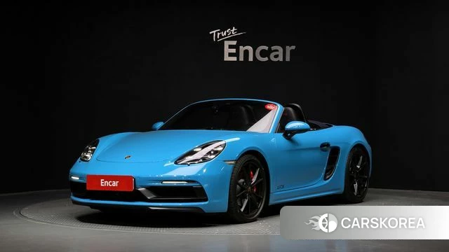 Porsche 718 Boxster 2018 Синий из Кореи