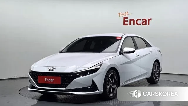 Hyundai Avante (CN7) 2022 Белый из Кореи