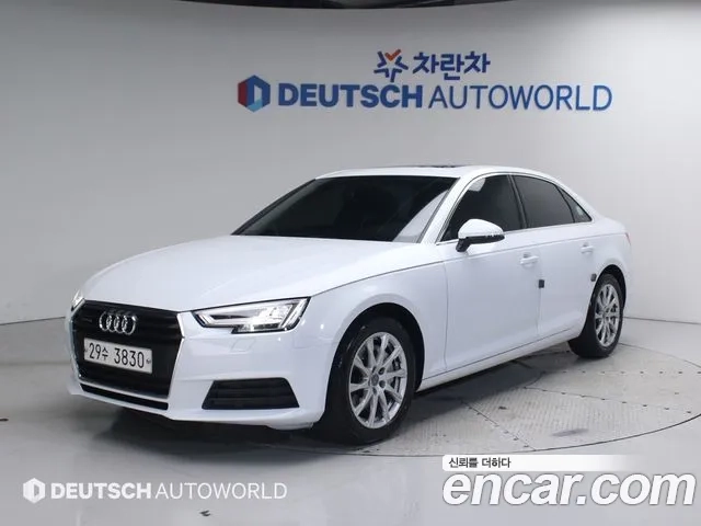 Audi A4 (B9) 2018 Белый из Кореи