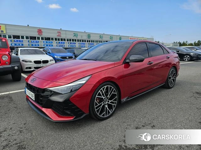 Hyundai Avante (CN7) 2022 Красный из Кореи