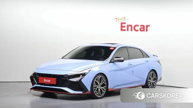 Hyundai Avante (CN7) 2022 Небесно-голубой из Кореи