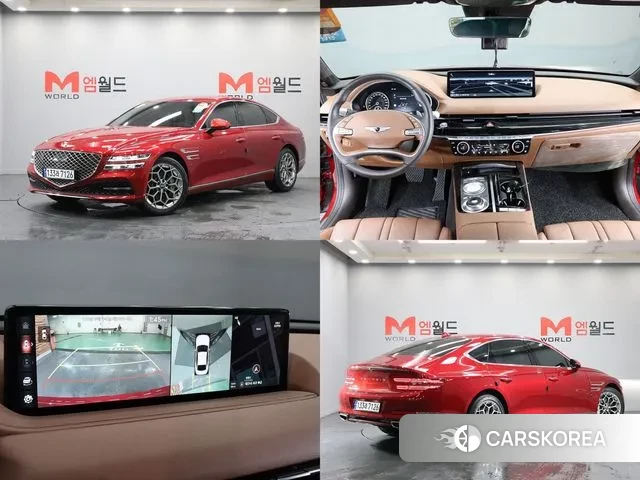 Genesis G80 (RG3) 2021 Красный из Кореи