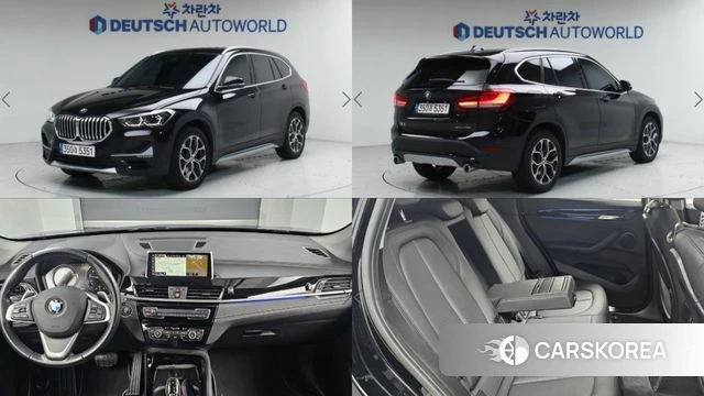 BMW X1 (F48) 2021 Черный из Кореи