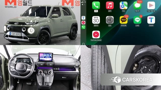 Hyundai Casper 2022 Темно-зеленый из Кореи