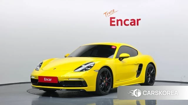 Porsche 718 Cayman 2018 Желтый из Кореи