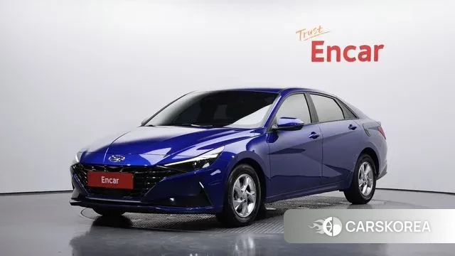 Hyundai Avante (CN7) 2021 Синий из Кореи