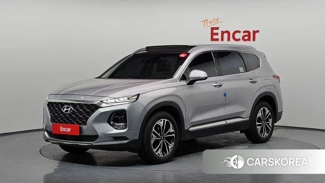 Hyundai Santa Fe TM 2019 Серебристо-серый из Кореи