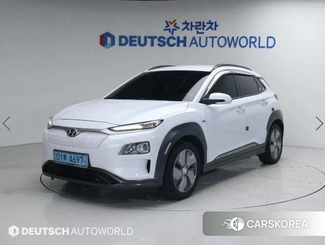 Hyundai Kona Electric 2018 Белый из Кореи