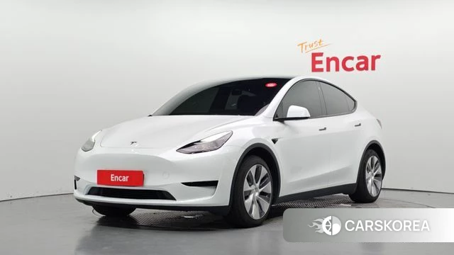 Tesla Model Y 2023 Белый из Кореи