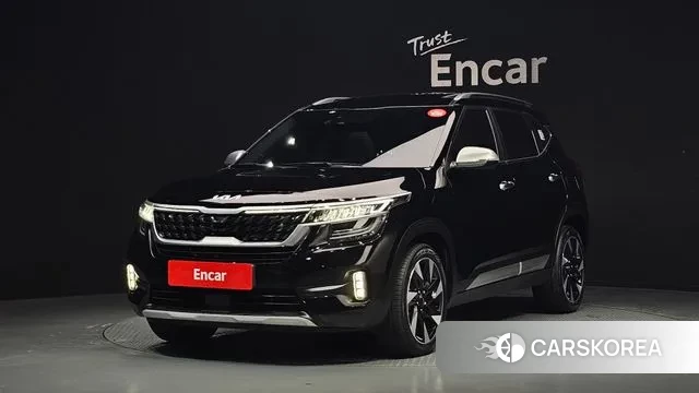 Kia Seltos 2022 Черный из Кореи