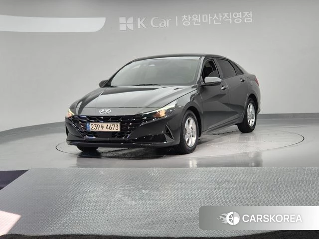 Hyundai Avante (CN7) 2021 Серебристо-серый из Кореи