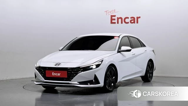 Hyundai Avante (CN7) 2021 Белый из Кореи