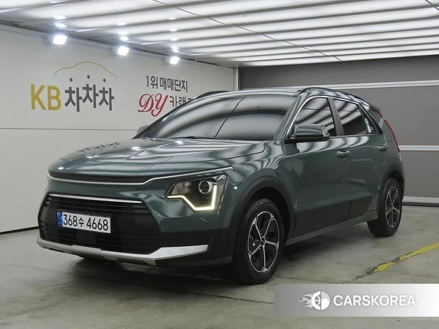 Kia Di Ol Nu Niro 2022 Темно-зеленый из Кореи