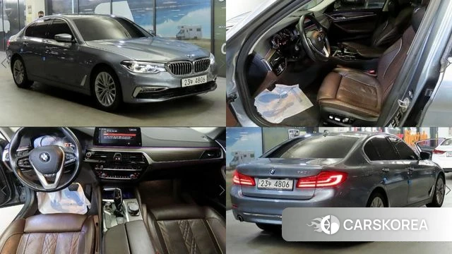 BMW 5 Series (G30) 2018 Серебристо-серый из Кореи