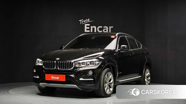 BMW X6 (F16) 2018 Черный из Кореи