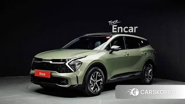 Kia Sportage 5th Generation Hybrid 2022 Зеленый из Кореи