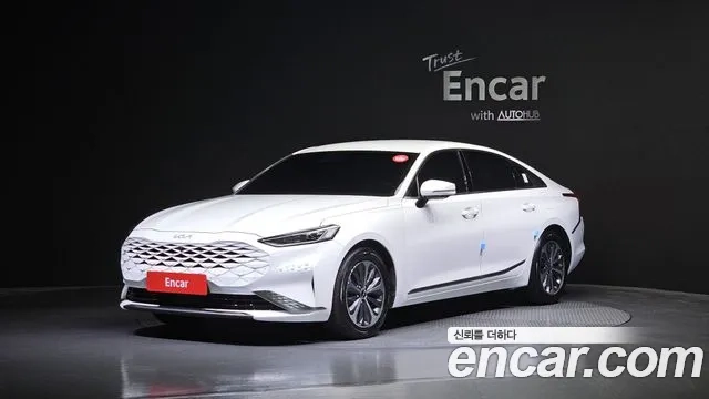 Kia K8 Hybrid 2021 Белый из Кореи