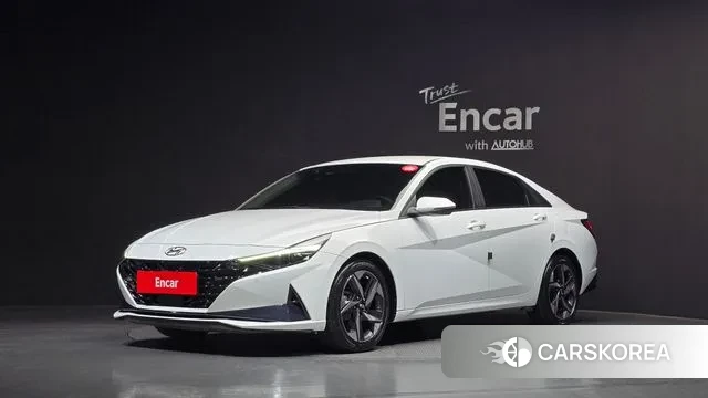Hyundai Avante (CN7) 2021 Белый из Кореи