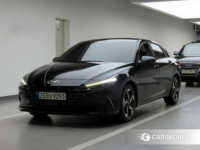 Hyundai Avante Hybrid (CN7) 2021 Черный из Кореи