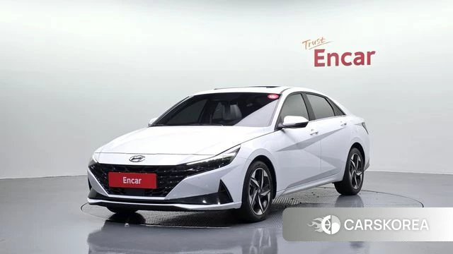 Hyundai Avante (CN7) 2022 Белый из Кореи
