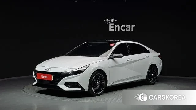 Hyundai Avante (CN7) 2021 Белый из Кореи