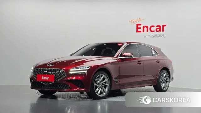Genesis The New G70 Shooting Brake 2022 Красный из Кореи