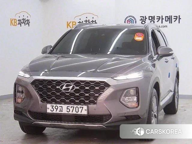 Hyundai Santa Fe TM 2019 Серебристо-серый из Кореи