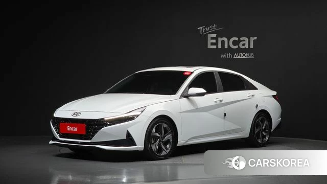Hyundai Avante (CN7) 2023 Белый из Кореи