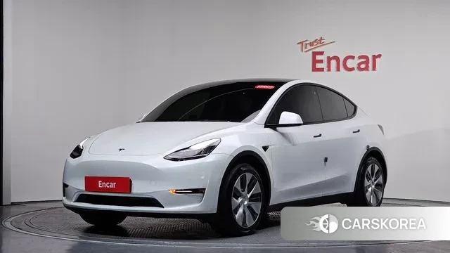Tesla Model Y 2021 Белый из Кореи