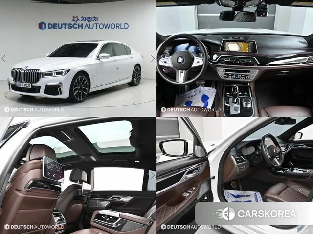 BMW 7 Series (G11) 2019 Белый из Кореи