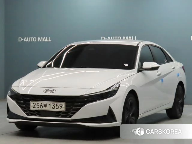 Hyundai Avante (CN7) 2023 Белый из Кореи