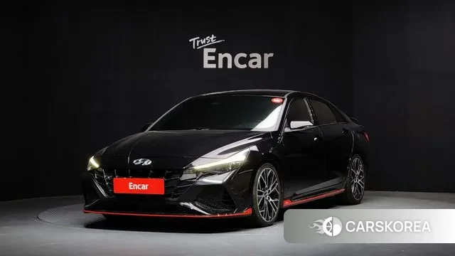 Hyundai Avante (CN7) 2021 Черный из Кореи