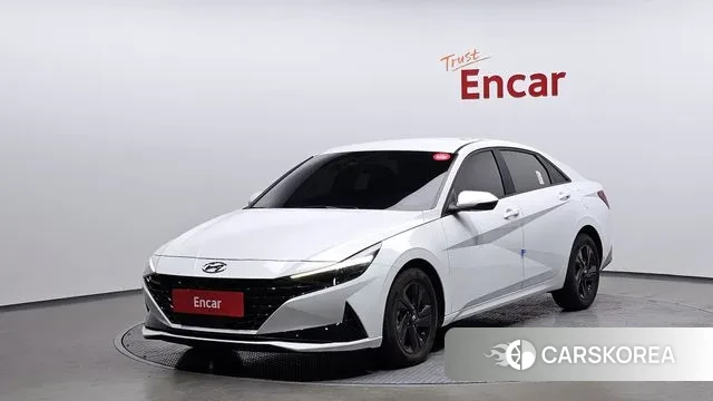 Hyundai Avante Hybrid (CN7) 2022 Белый из Кореи