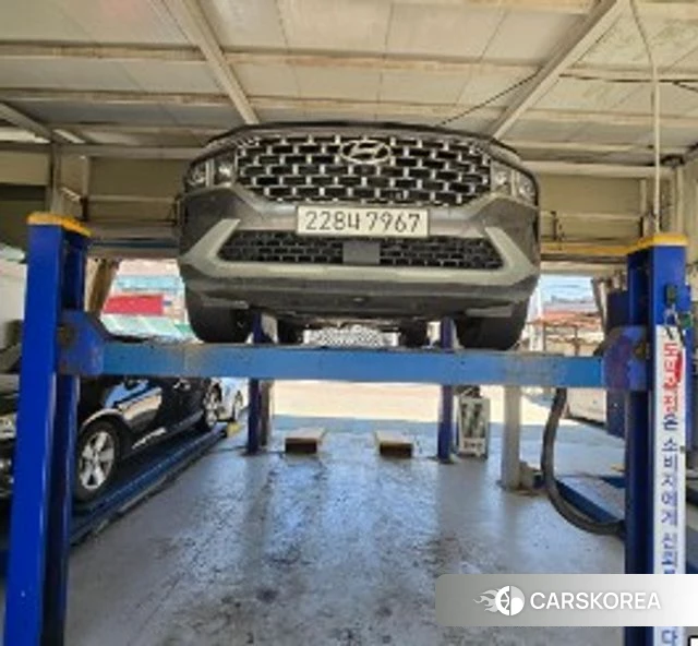 Hyundai The New Santa Fe 2023 Серый из Кореи