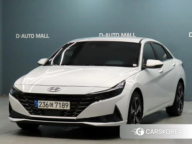 Hyundai Avante (CN7) 2020 Белый из Кореи