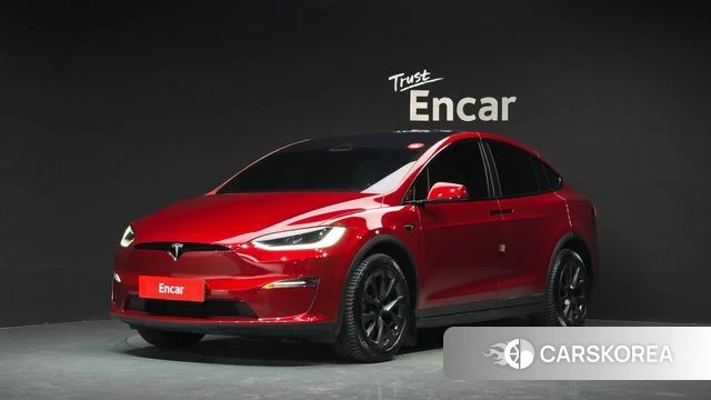 Tesla Model X 2023 Красный из Кореи