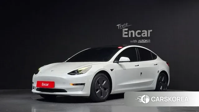Tesla Model 3 2021 Белый из Кореи